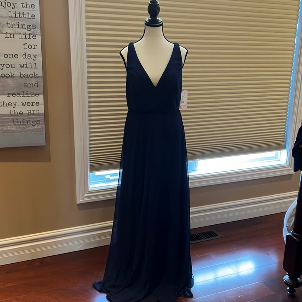 After Chiffon Gown, Midnight Blue, size 10